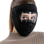 Full Face Mask with Anti-Fog Goggles | Breathable Masks Eye Shield (Random Colors)